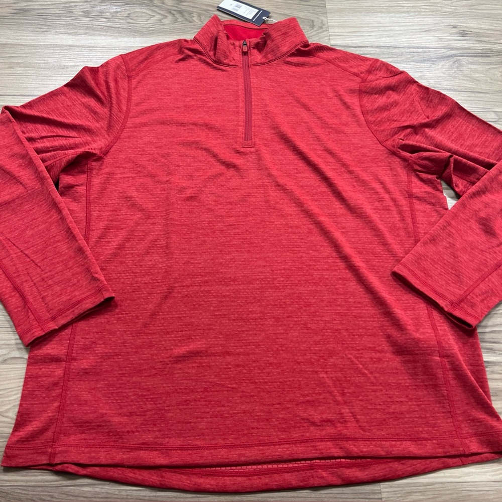 Vineyard Vines Blank Sankaty 1/4 Zip Performance Pullover Red Mens XL NWT $128